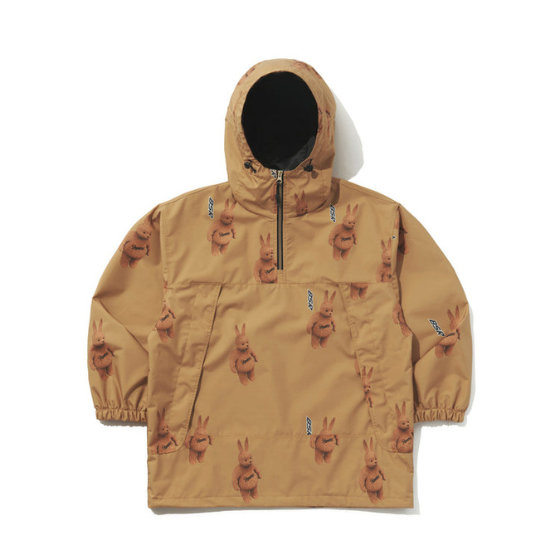 BSRABBIT】2425 3D Bearrabbit Hooded Anorak ジャケット【Brown