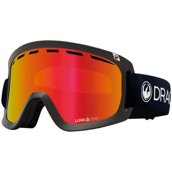 【DRAGON】D1【ストラップ：PREMIUM BLACK/レンズカラー：J.RED ION】