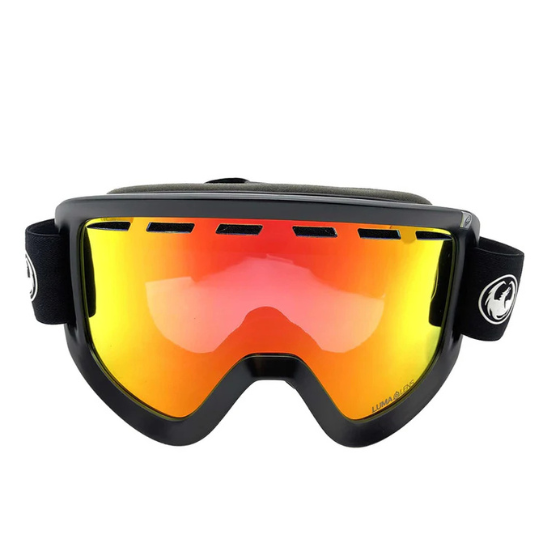 【DRAGON】D1【ストラップ：PREMIUM BLACK/レンズカラー：J.RED ION】