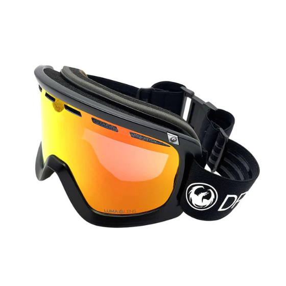 【DRAGON】D1【ストラップ：PREMIUM BLACK/レンズカラー：J.RED ION】