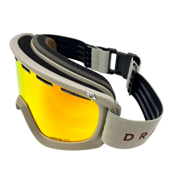 【DRAGON】D1【ストラップ:LITE BEIGE2/レンズカラー:J.RED ION】