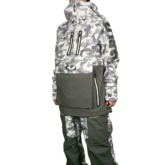 【thirtytwo】2425 Light Anorak【White/Camo】