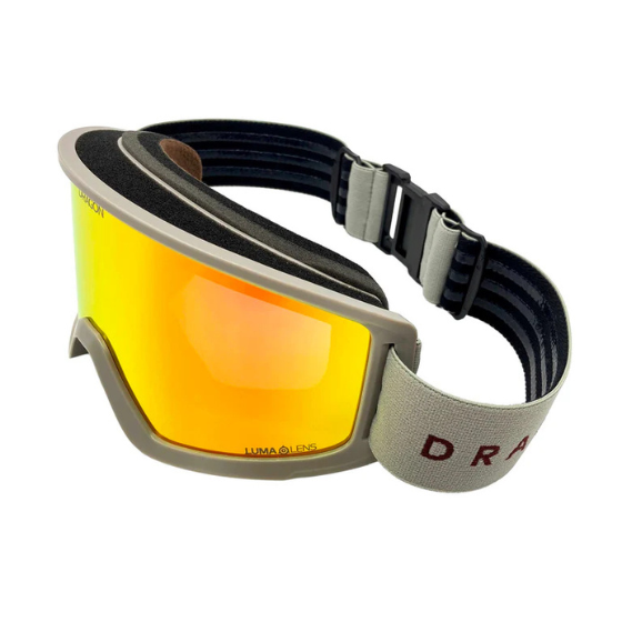 【DRAGON】DX3【ストラップ：LITE BEIGE 2/レンズカラー：J.RED ION】