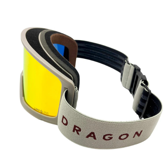 【DRAGON】DX3【ストラップ：LITE BEIGE 2/レンズカラー：J.RED ION】