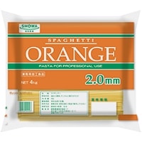 常温】オレンジスパゲッティ 2.0mm 4KG (昭和産業株式会社