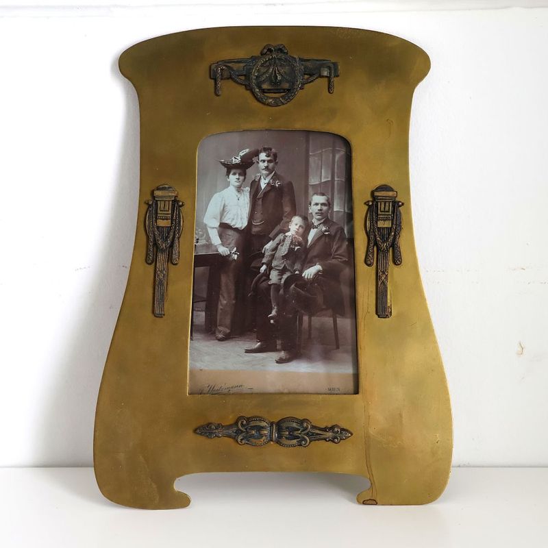 ウィーン分離派（ゼツェシオン）　ブロンズ写真フレーム