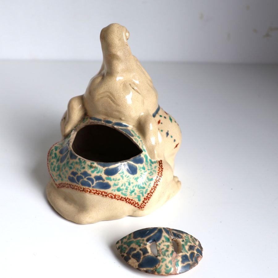 古清水 色絵錆絵象香炉 | 陶磁器 | Gallery Adel（ギャラリーアーデル）