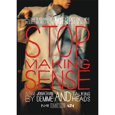 Stop Making Sense（ストップ・メイキング・センス）４Kポスター ストップ・メイキング・センス 4Kレストア」本国版デザインB2ポスター