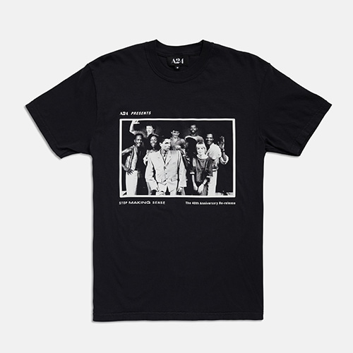 A24「STOP MAKING SENSE」TシャツA／ブラック | 映画「ストップ