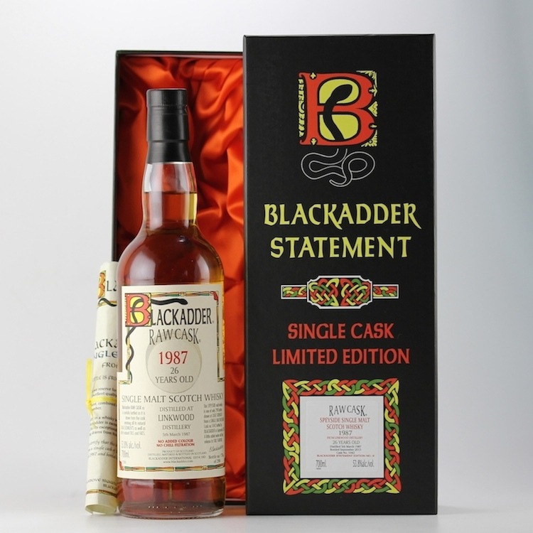 BLACKADDER STATEMENT NO.9 RAW CASK LINKWOOD 1987 26yo 53.8%