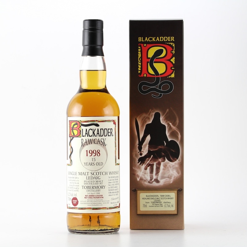 BLAKCADDER RAW CASK LEDAIG PEATED MALT DISTILLED AT TOBERMORY 1998