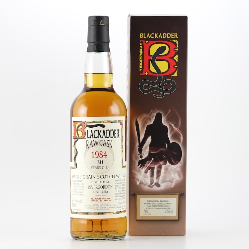 BLACKADDER RAW CASK INVERGORDON SINGLE GRAIN SCOTCH WHISKY 1984 30yo Cask ref:11185 64.3%