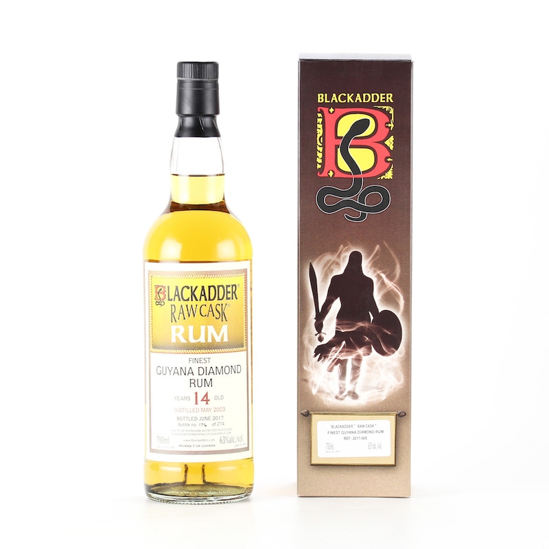 BLACKADDER RAW CASK RUM GUYANA DIAMOND RUM 14yo Cask ref:2017-068 63%