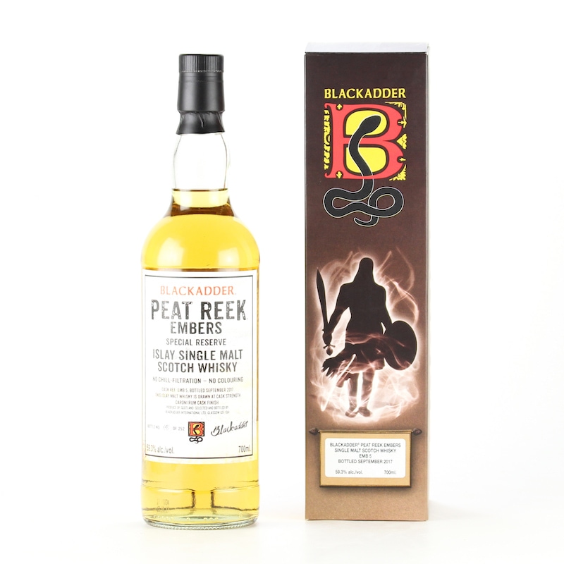 BLACKADDER PEAT REEK EMBERS CARONI RUM CASK FINISH Cask Ref:EMB 5 59.3%