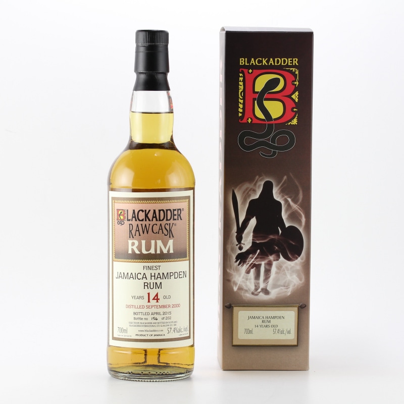 BLACKADDER RAW CASK JAMAICA HAMPDEN RUM 2000 14yo Cask Ref:2015-019 57.4%