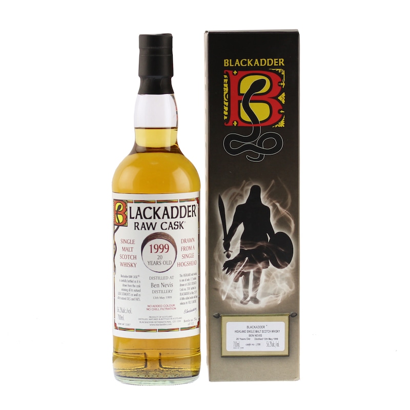 BLACKADDER RAW CASK BEN NEVIS 1999 20YO Cask no.208 56.2%