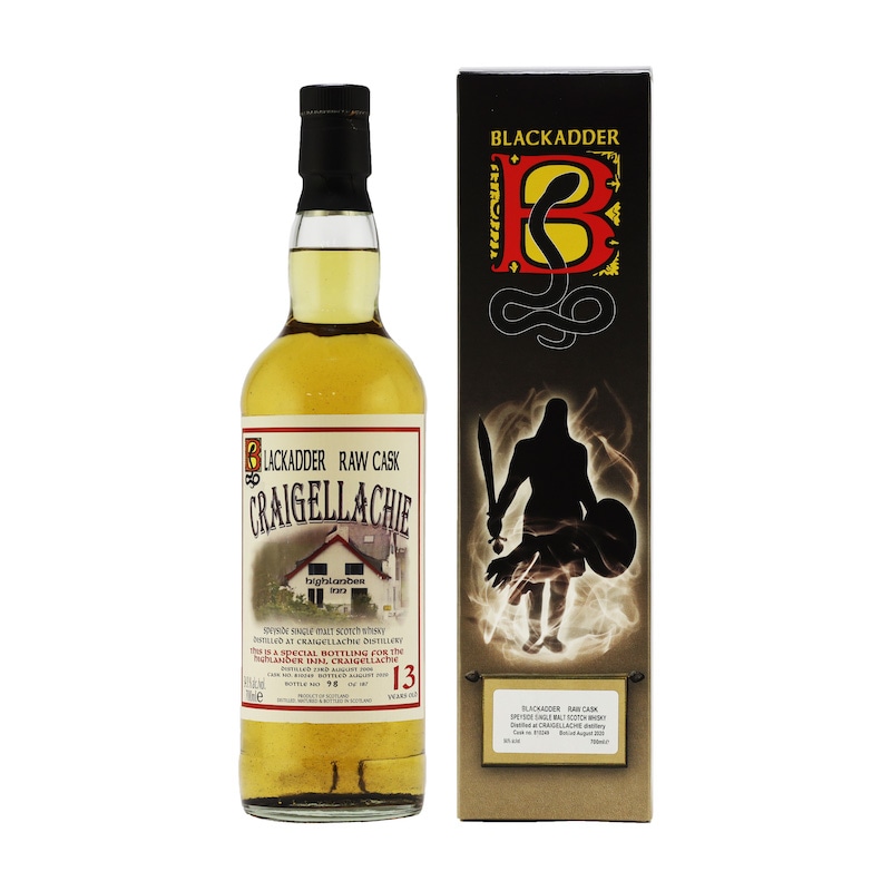 BLACKADDER RAW CASK CRAIGELLACHIE HIGHLANDER INN EDITION 2006 13YO CASK  NO.810249 54.9%