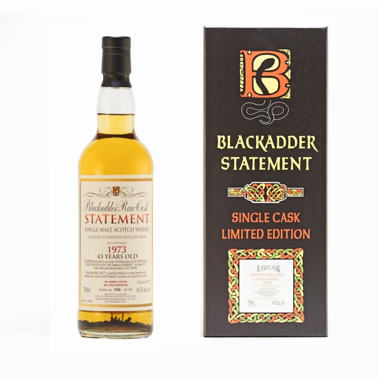 BLACKADDER STATEMENT No.18 RAW CASK LADYBURN 1973 43yo Cask