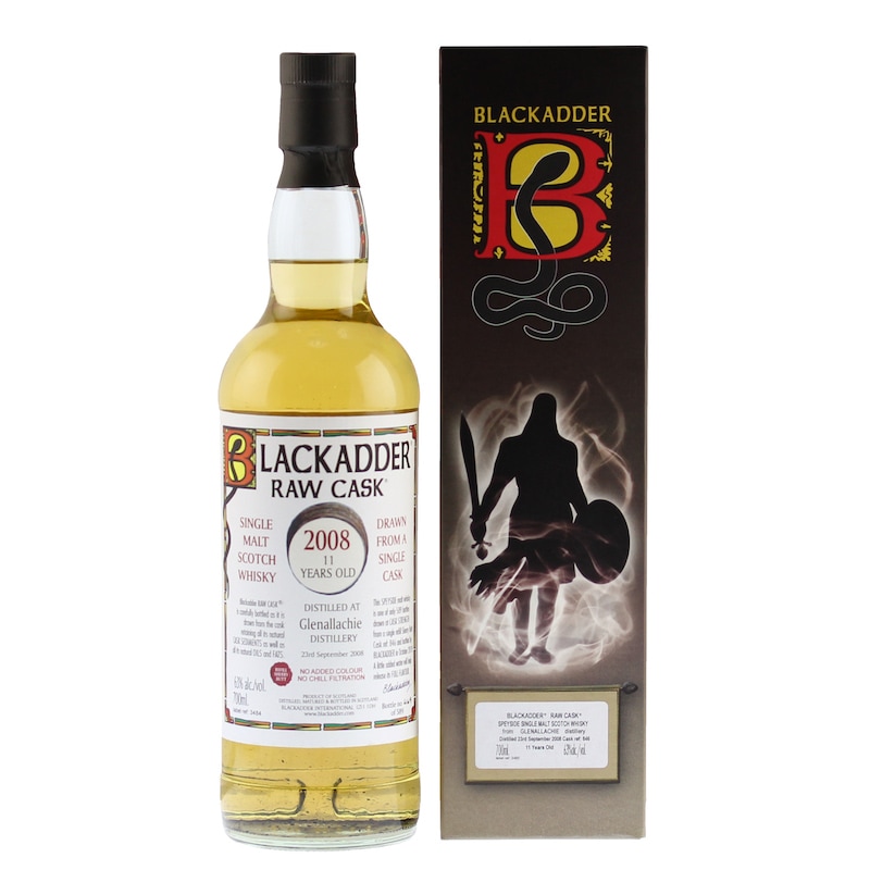 【ラベルキズ】BLACKADDER RAW CASK GLENALLACHIE 2008 11YO REFILL SHERRY BUTT Cask ref:846 63%