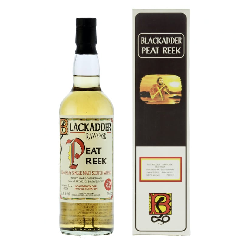 【箱キズ】BLACKADDER RAW CASK PEAT REEK 10YO RE-CHARRED CASK 20ppm Cask Ref: PR 2021-2 58.7%