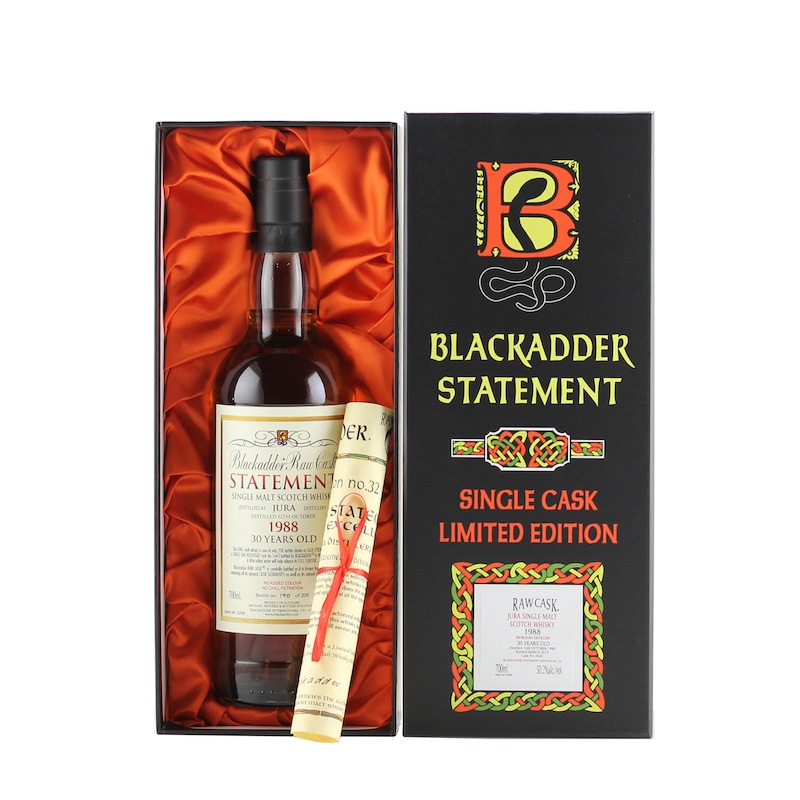 BLACKADDER STATEMENT NO.32 RAW CASK JURA 1988 30YO Cask No.1643 50.2%