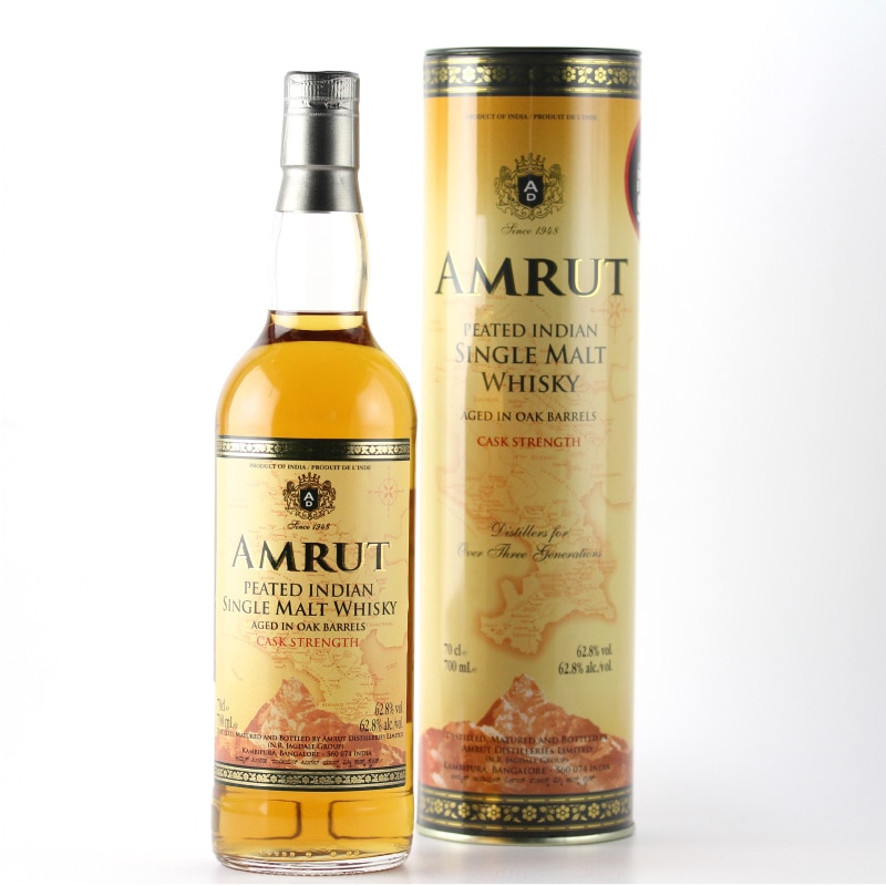 Amrut Peated Single Malt Whisky Cask Strength 62.8%