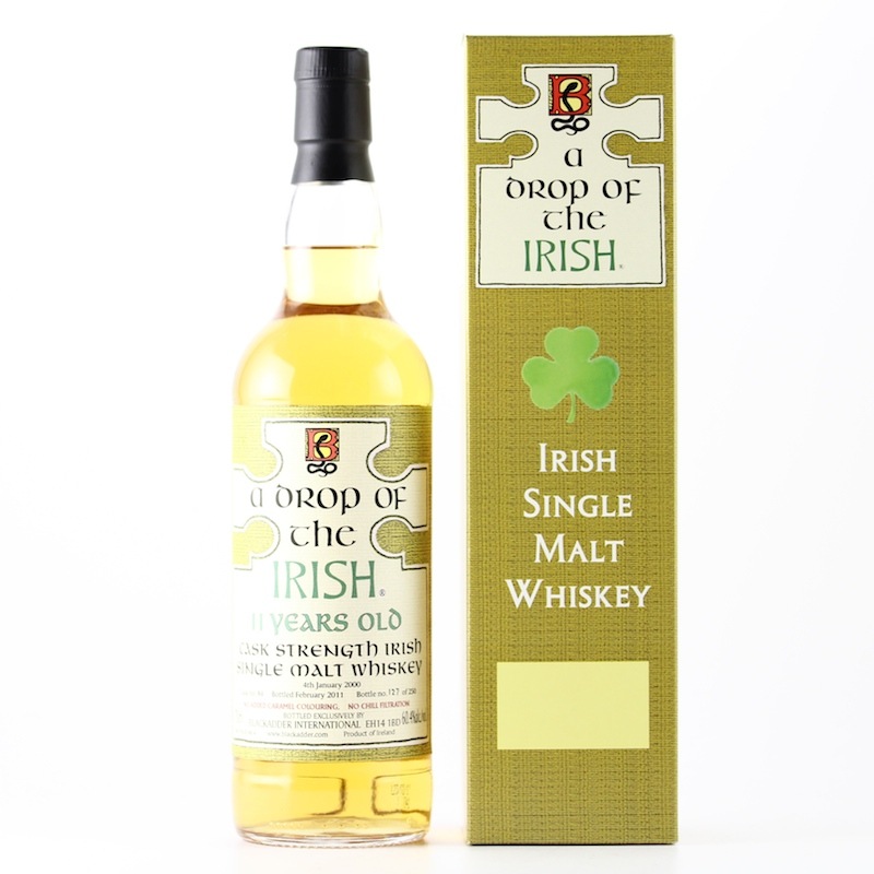 BLACKADDER A DROP OF THE IRISH UNPEATED 2000 11yo Cask no.84 60.4%