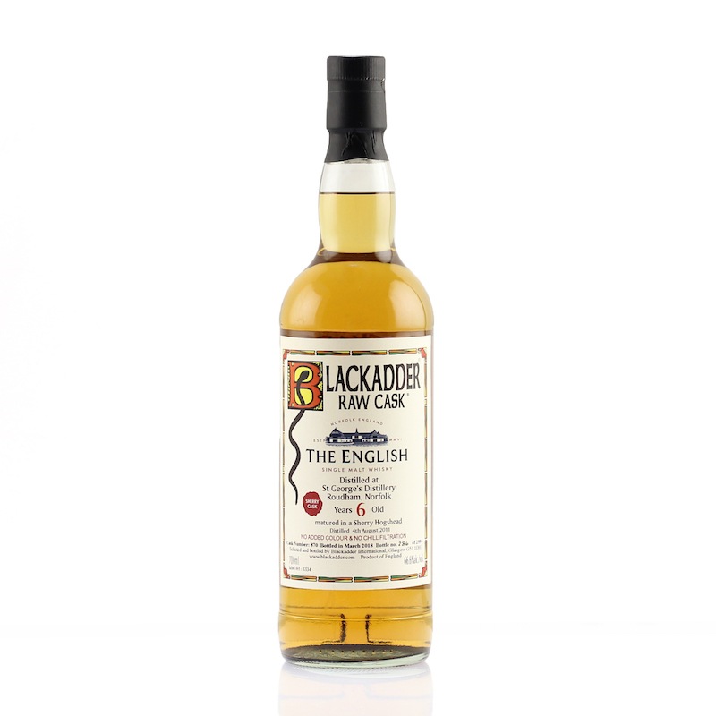 BLACKADDER RAW CASK ENGLISH SINGLE MALT WHISKY 2011 6yo SHERRY CASK Cask No.870 66.6%