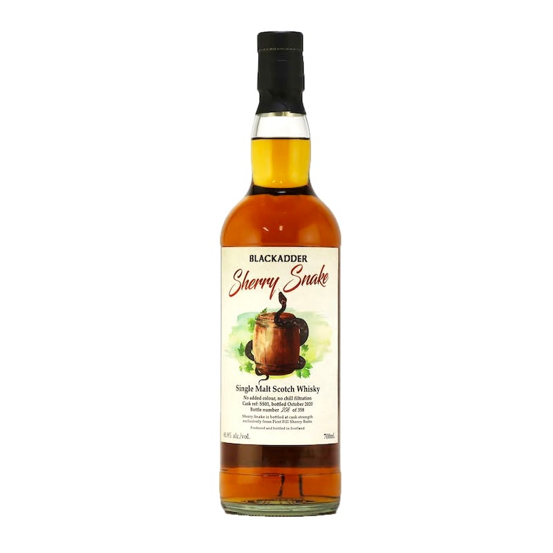 BLACKADDER SHERRY SNAKE SINGLE MALT SCOTCH WHISKY Cask ref:SS01 61.9％