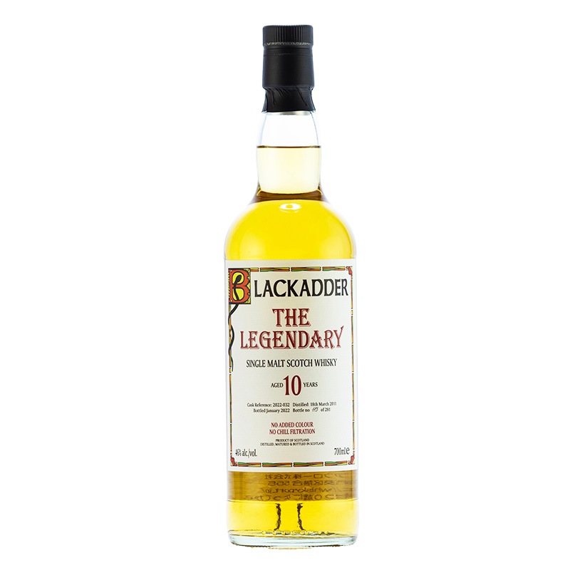BLACKADDER LEGENDARY 10YO 46% Cask Ref: LEG2022-032