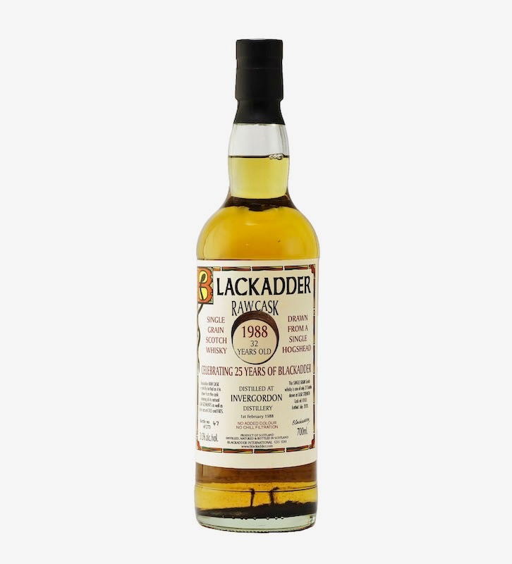 BLACKADDER RAW CASK INVERGORDON SINGLE GRAIN SCOTCH WHISKY 1988 32YO CELEBRATING 25 YEARS OF BLACKADDER Cask ref. 8103 51.5%