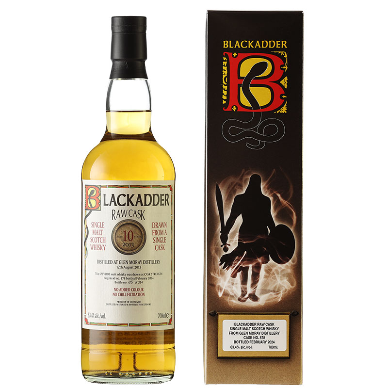 BLACKADDER RAW CASK GLEN MORAY 2013 10YO CASK NO. 878 63.4% 