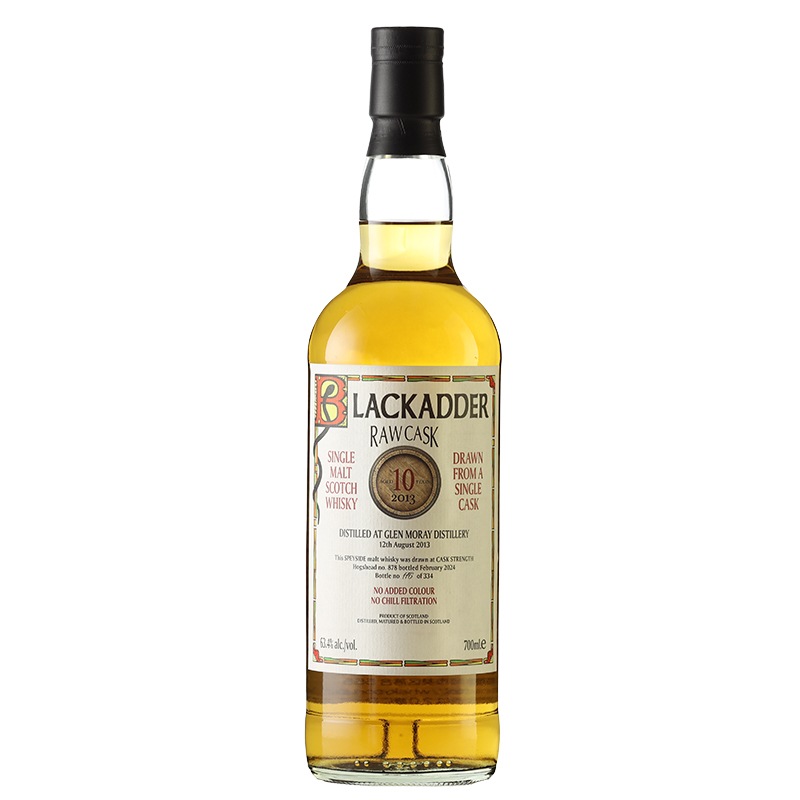 BLACKADDER RAW CASK GLEN MORAY 2013 10YO CASK NO. 878 63.4% 