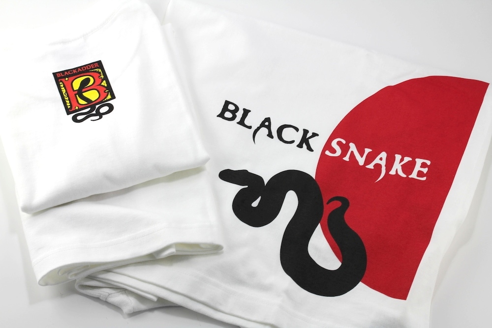 BLACKADDER BLACKSNAKE T-SHIRT WHITE M