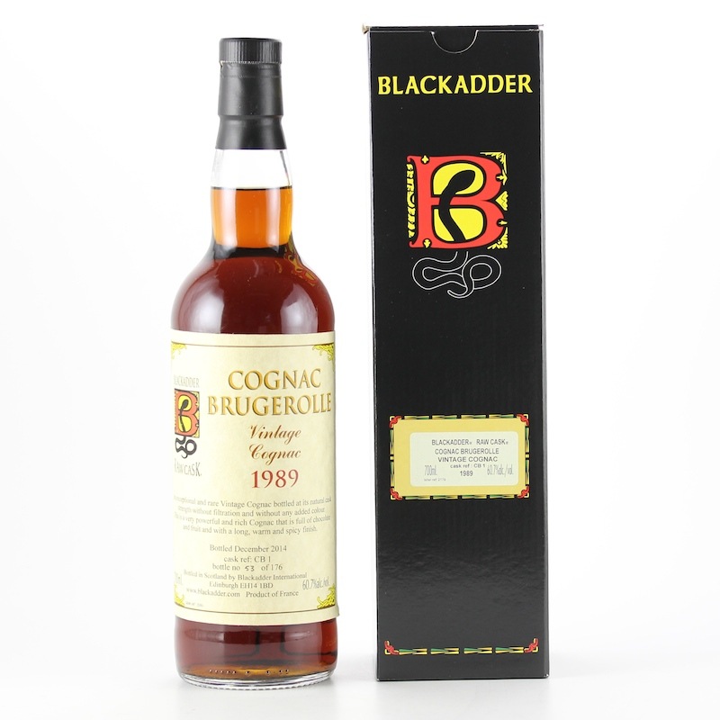 BLACKADDER RAW CASK VINTAGE COGNAC BRUGEROLLE 1989 Cask ref:CB1 60.7%