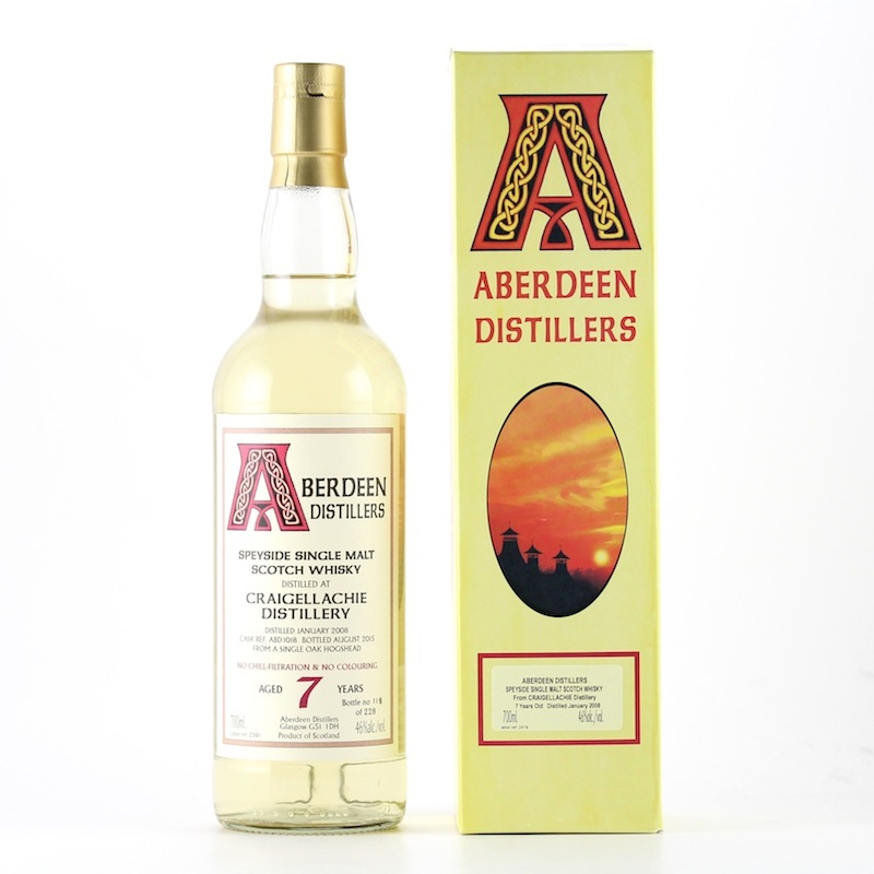 ABERDEEN DISTILLERS CRAIGELLACHIE 2008 6yo Cask ref:ABD1018 46%