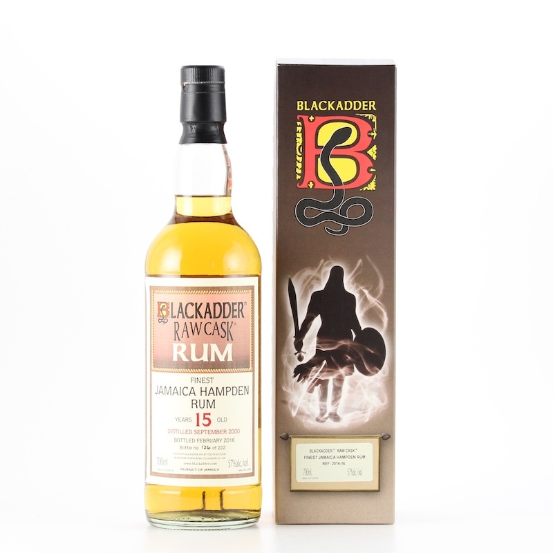 BLACKADDER RAW CASK RUM JAMAICA HAMPDEN RUM 2000 15yo Cask Ref:2016-16 57%