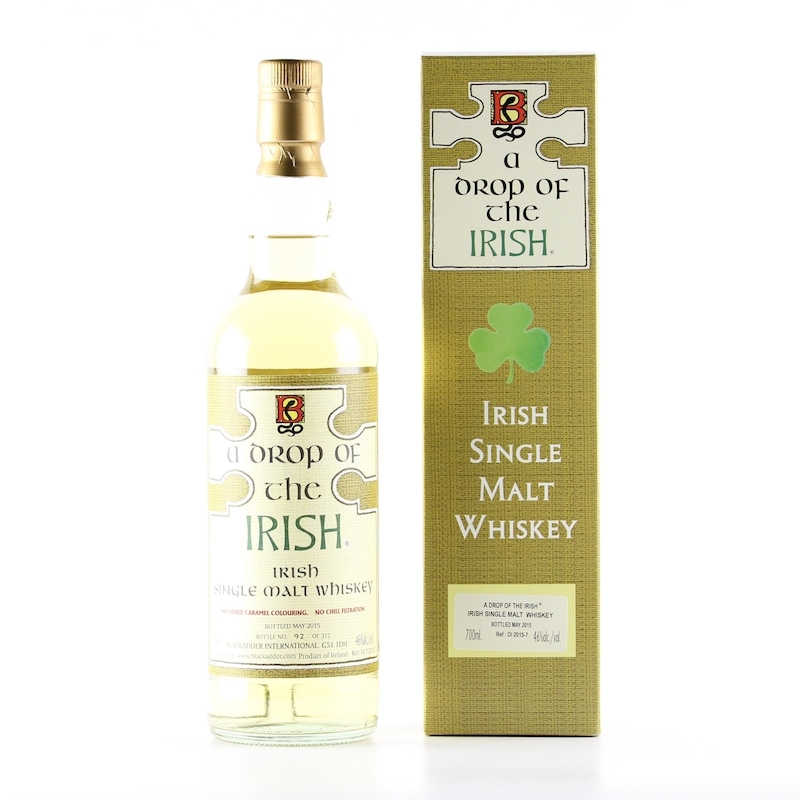 BLACKADDER A DROP OF THE IRISH Cask ref:DI7/2015 46%