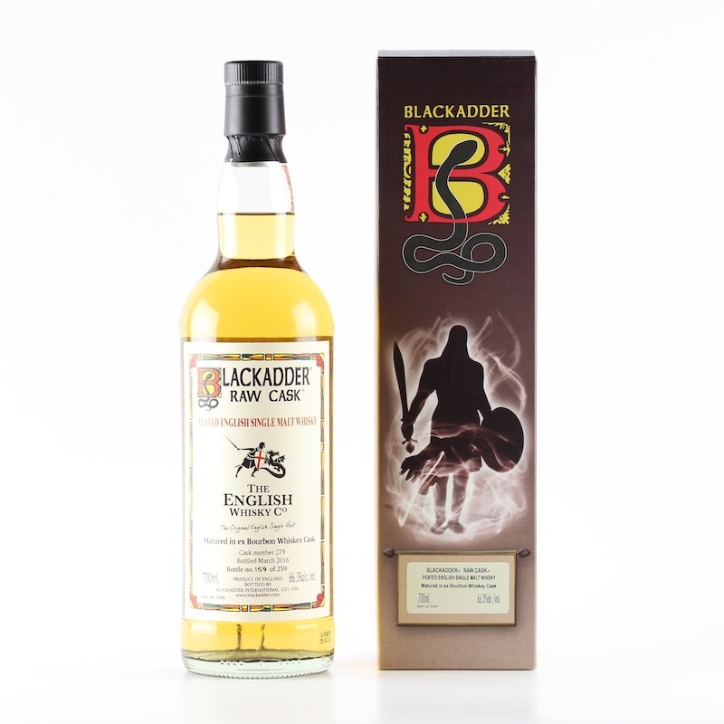 BLACKADDER RAW CASK PEATED ENGLISH WHISKY BOURBON CASK No: 279 66.3%