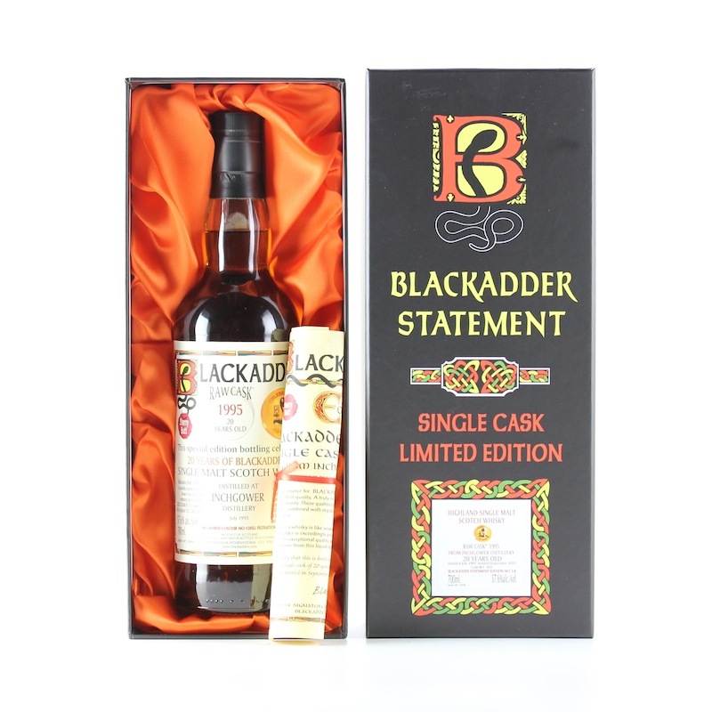 BLACKADDER STATEMENT NO.12 RAW CASK INCHGOWER 1995 20yo Cask ref:692 57.6%