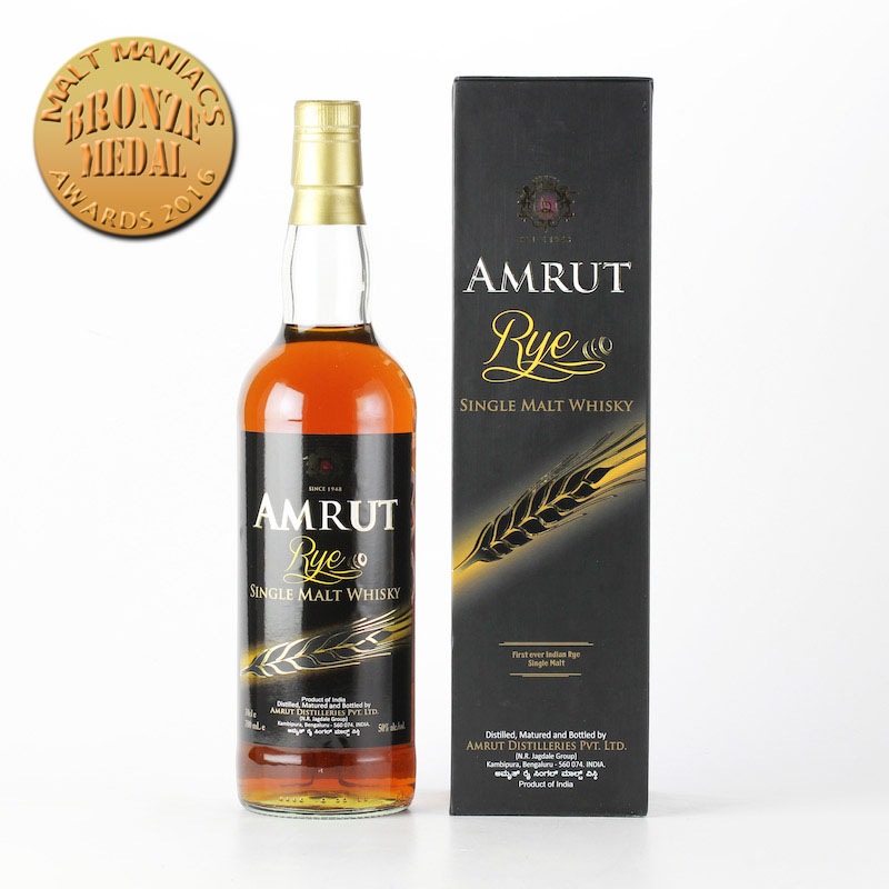 AMRUT RYE SINGLE MALT WHISKY 50%