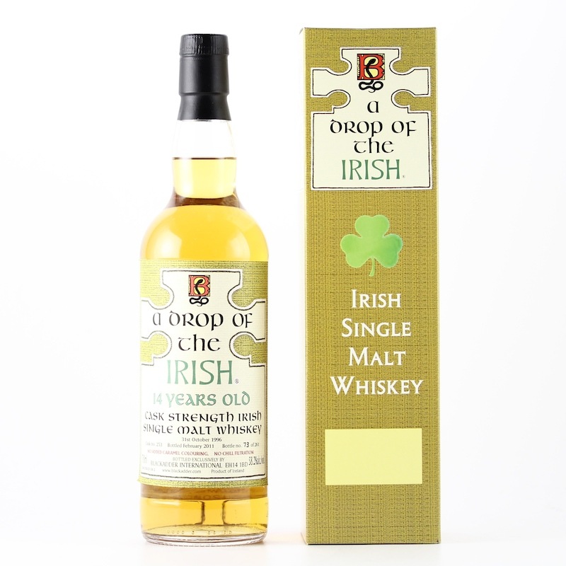 BLACKADDER A DROP OF THE IRISH UNPEATED 1996 14yo Cask no.253 58.2%