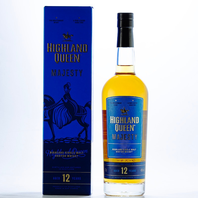 HIGHLAND QUEEN MAJESTY HIGHLAND SINGLE MALT WHISKY 12YO 40%