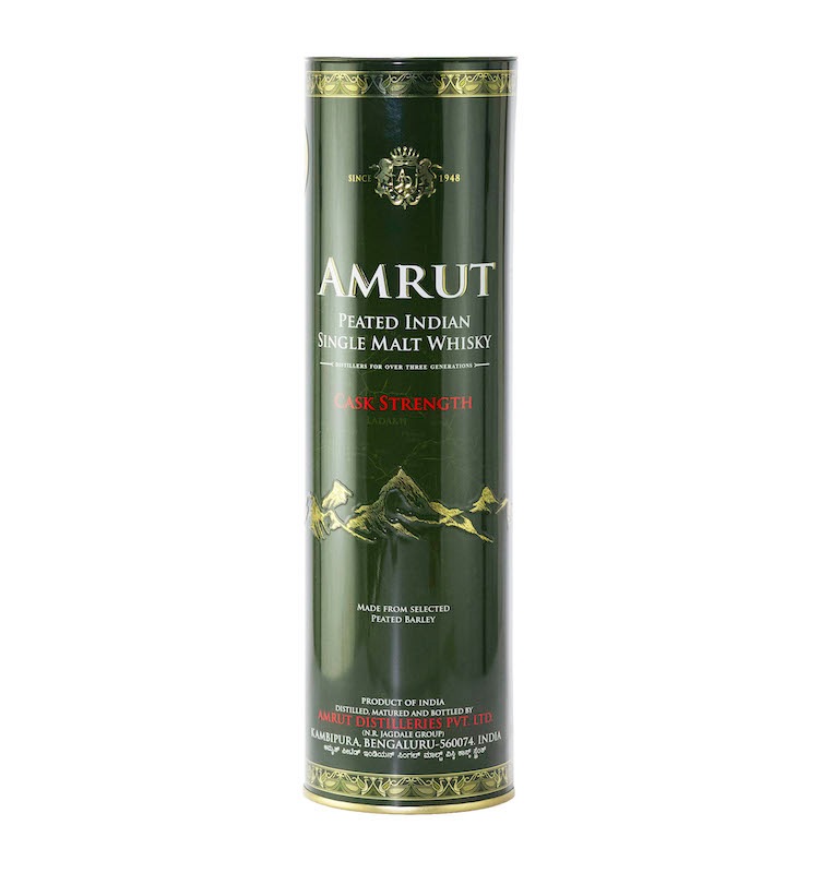 AMRUT PEATED SINGLE MALT WHISKY CASK STRENGTH 62.8%