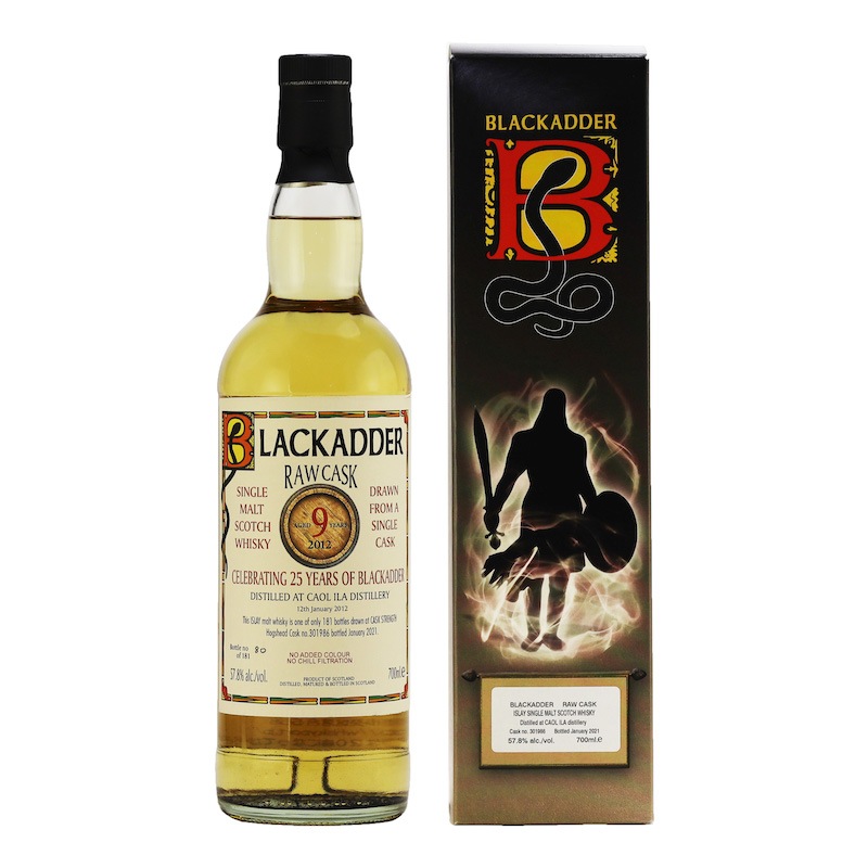 BLACKADDER RAW CASK CAOL ILA 2012 9YO CELEBRATING 25 YEARS OF BLACKADDER Cask no.301986 57.8%