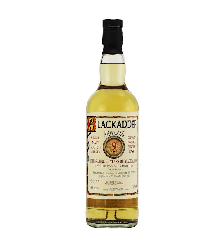 BLACKADDER RAW CASK CAOL ILA 2012 9YO CELEBRATING 25 YEARS OF BLACKADDER Cask no.301986 57.8%
