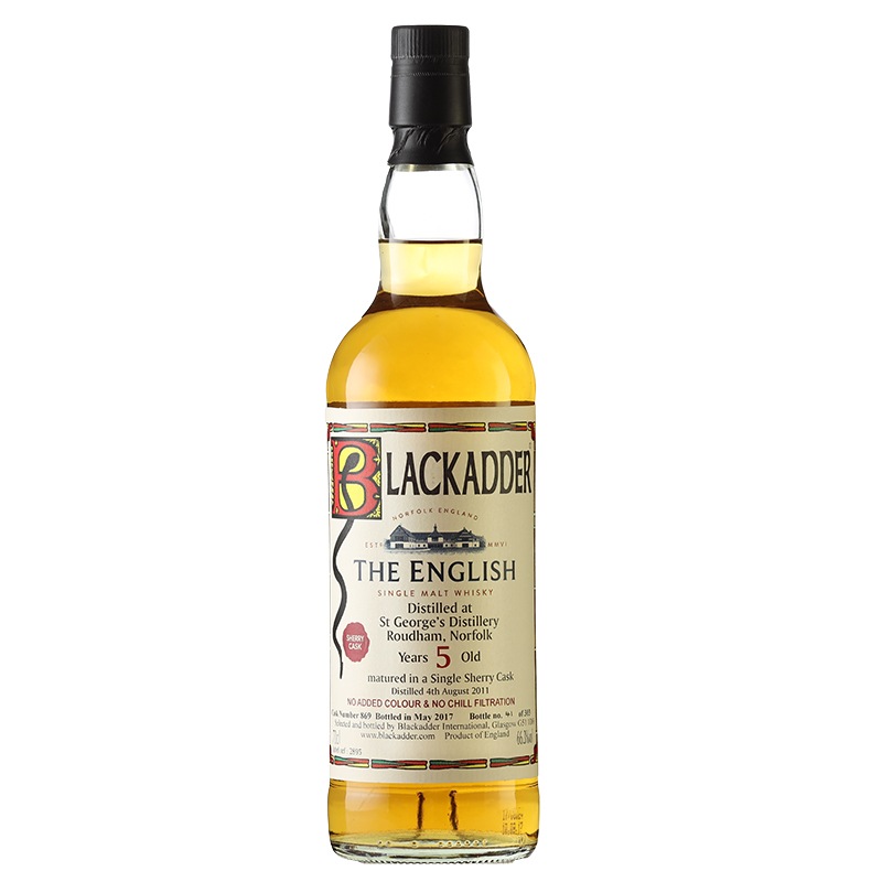 BLACKADDER UNPEATED THE ENGLISH 2011 5YO SHERRY CASK Cask Number 869 66.3% 