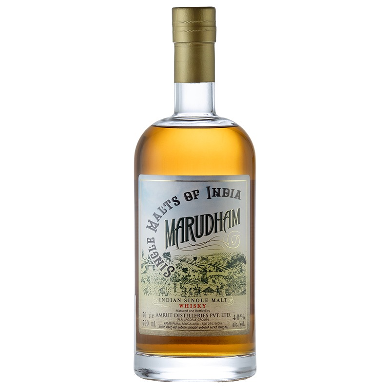 AMRUT SINGLE MALTS OF INDIA MARUDHAM INDIAN SINGLE MALT WHISKY 46% 