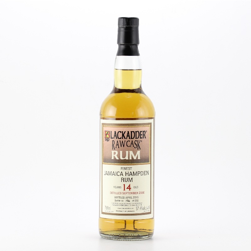 BLACKADDER RAW CASK JAMAICA HAMPDEN RUM 2000 14yo Cask Ref:2015-019 57.4%