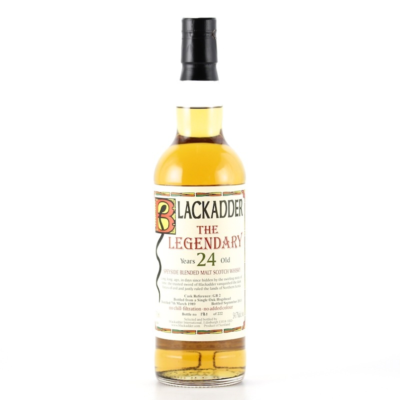 BLACKADDER LEGENDARY CASK STRENGTH 1989 24yo Cask Ref:GB2 54.7